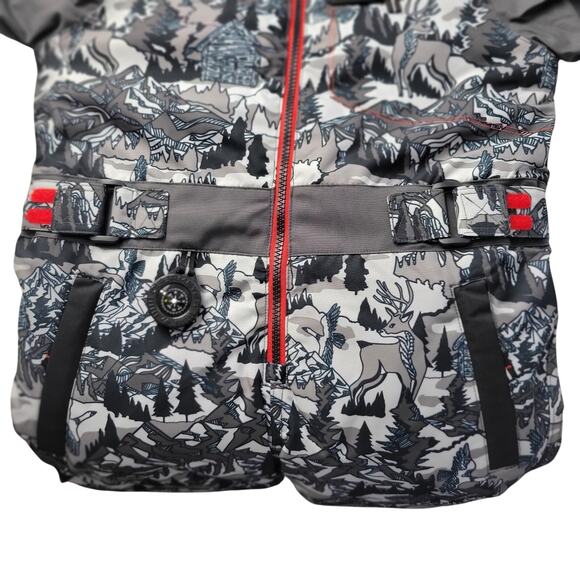 Obermeyer Ski Suit Kids Sz 5 Quinn One-Piece Insulated Front Zip Waterproof 10K - Picture 3 of 16